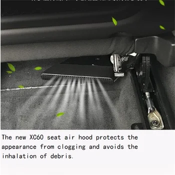 2018-2019 2020 model for Volvo xc60 sæde lavere air outlet dække xc60 sæde lavere vent smudsomslag bil tilbehør