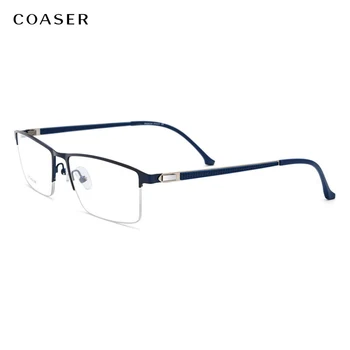 Pladsen Titanium briller ramme Bredt gafas Optiske briller nærsynethed Oversize Briller brille ramme for mænds computer-briller