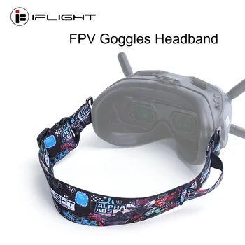IFlight FPV Beskyttelsesbriller Justerbar Hovedbøjle Headstrap med batteri holder til RC Drone Fatshark Beskyttelsesbriller/DJI FPV beskyttelsesbriller/andre