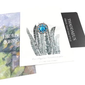 Runde Blå Ornament Ring,Europa Style Mode, Glam Gode Smykker Til Kvinder,2019 Foråret Gave I 925 Sterling Sølv,Super Tilbud