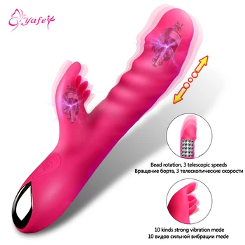 Doule Motorer Unikke Stål bolden Roterende Vibrator Til Kvinder G Spot Store Dildoer til Vaginal Vibrator Erotisk sexlegetøj til Voksne Par