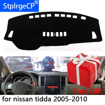 For Nissan Tiida C11 2007 - 2011 Højre-og venstrestyret Bil Dashboard Dækker Mat Skygge Pude Pad Tæpper Tilbehør