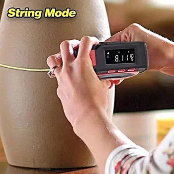Måle King Laser Måling Lineal 3-i-1 Digital Tape Måling String Mode Sonic Tilstand Roller Mode Survey Værktøjer