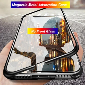 360 Magnetiske Sagen For Huawei Y9 Y6 Prime 2019 Y9S Tilfælde Glas Tilbage Metal Tilfælde For Huawei Honor 8X 8S 10 20 Pro 9X Kina Dække