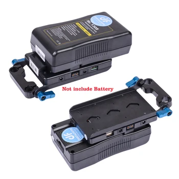 DF DIGITALFOTO Power supply system med USB-port DSLR-v mount batteri strømforsyning V lås video kamera batteri plade essentials