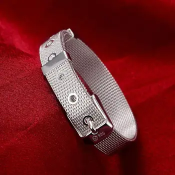 Hot Salg 925 Sterling Sølv Clip-Perler-Armbånd-Passer Oprindelige Reflexions Charms Armbånd Ur til Kvinder DIY Fine Smykker Gaver