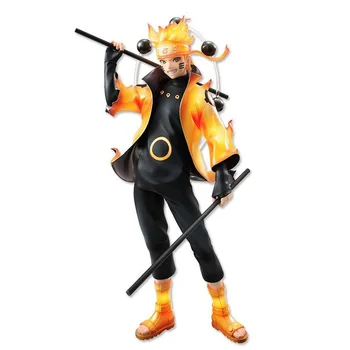 22cm Japan Anime Handling Figur NARUTO Uzumaki Naruto Shippuden Seks Stier Sage Ver Model PVC Collectible Legetøj G. E. M. Statue Dukke