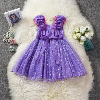 Prinsesse Kjoler Piger Cosplay Kostume Glitter Tutu Børn Børn Halloween Fest, Fødselsdag Dress Up Fantasi Vestido