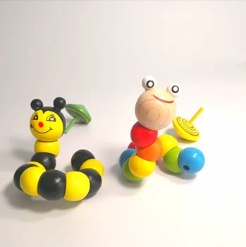 Pædagogisk Legetøj 3D-Puslespil i Træ Legetøj Børn Pædagogiske Legetøj Baby Hånd Toy Træ-Tegnefilm Dyr Montessori Legetøj, som Børn Gave