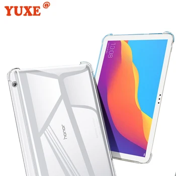 Dækning For Huawei MediaPad M3 M5 8.4 tommer SHT-W09 BTV-W09/DL09 Tablet Tilfælde TPU Silicium Gennemsigtigt Slim Airbag Dække Anti-fald