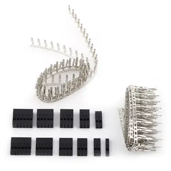 420pcs Mandlige Crimp Pins+Kvinde-Pin Stik Pitch 2,54 mm Terminaler Sæt Wire Kabel-Jumper Pin Header Stik Boliger Kit