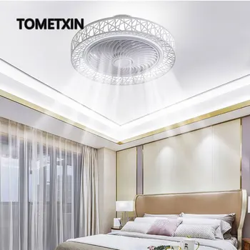 50cm smart led loft ventilator fans med lys fjernbetjening soveværelse indretning ventilator-lampe air Usynlige WiFi Bluetooth Tavs