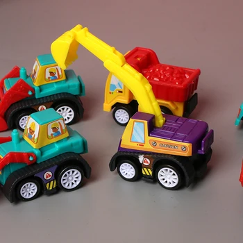 6stk Bil Model Toy Trække sig Tilbage Bil Legetøj Mobile Køretøjer brandbil Taxa Model Kid Mini-Biler Dreng Legetøj Gave Diecasts Legetøj for Børn