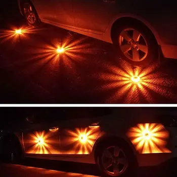 LED-Road Nødblus Blinkende Lys Emergency Disken Sikkerhed Lys, der Blinker Vejene Beacon Advarsel Politiet vej Sikkerhed blottere