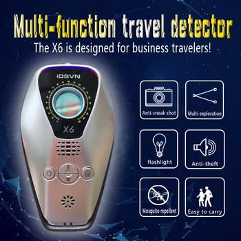 Nye X6 infrarøde kamera detektor anti-tyveri vibration alarm til at drive væk myg og kakerlakker