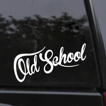 Kreative Gamle Skole Bil Mærkat Oldstyle Vintage Decals Dække Ridser Vandtæt Pvc-18cm X 9cm