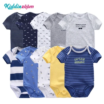 2019 5PCS/Masse Baby Drenge Tøj Bodyer Unicorn Bomuld Piger Tøj til Nyfødte Baby Piger Tøj Roupas de bebe 0-12M