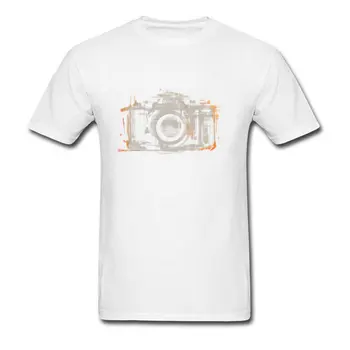 Ny Ankomst af Høj Kvalitet, Korte Ærmer Print-Toppe & t-Shirts Seneste Sommer O-Neck Tops Shirt 35mm Kamera Foto-T-Shirt Skyde
