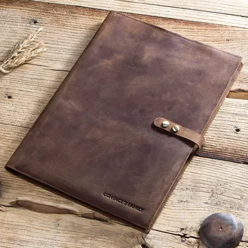 Luksus Retro Ko Læder Cover Til Macbook 12 tommer Tablet Sleeve Etui Notebook Case Taske