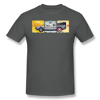 DeLorean sort T-Shirt tilbage til fremtiden homme T-Shirt t-Shirts Ren Korte Ærmer