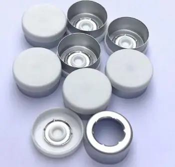 200pcs 13mm Aluminium Plast cap farve valg farmaceutiske caps for crimp hætteglasset Aluminium plast cap halv tåre