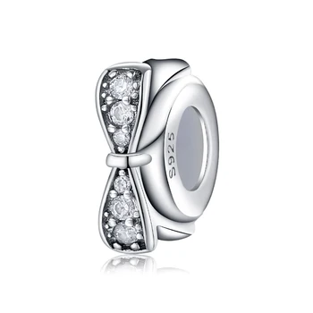 Mode Bue Krystal CZ 925 Sterling Sølv Charms Charms Perler Passer Oprindelige Europæiske Charme Armbånd, armringe smykkefremstilling