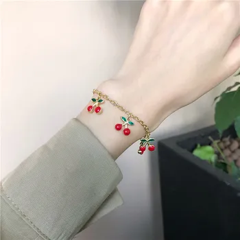 Japan Og Sydkorea Har Indgået Søde Kirsebær Armbånd Kvindelige Niche Design Veninder Side Handler Den Rolle, Kvinder Smykker Gaver