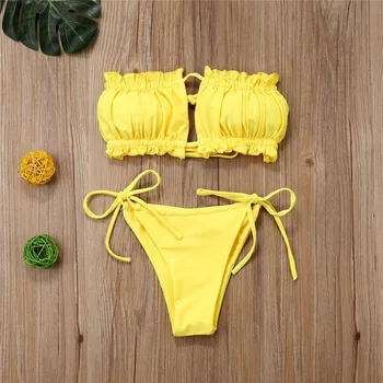 Micro Sexede Kvinder i Bikini Sæt 2020 Mujer Badedragt Bandeau badedragt Push up-To-stykke Kvindelige Badetøj Biquini Badetøj Bikini