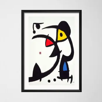Plakat Print Hot Joan Miro Moderne Surrealisme Abstrakt Kunst Kunst Lærred Olie Maleri På Væggen Billeder Til Stuen Home Decor