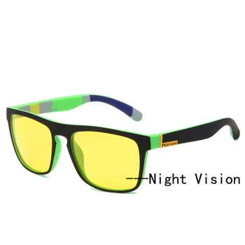 LongKeeper Night Vision Briller til Mænd, Kvinder Polariserede Solbriller Gul Linse, Anti-Blænding Goggle Kørsel Sol Briller UV400-Brillerne