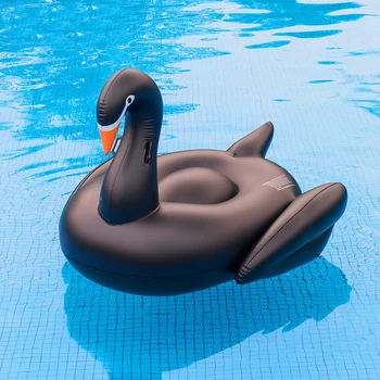 190cm 75inch Giant Swan Oppustelige Pool Float Hvid/Sort/Guld Svømning yrelsen For Voksne Vand Toy Sjov Luftmadras Boia Piscina