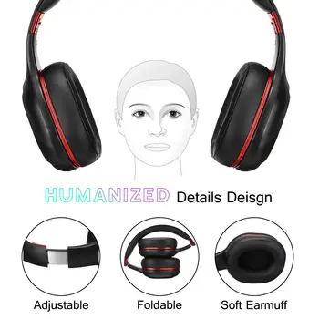 Gaming Musik Headset LED-Belysning Sport bluetooth 4.1 Hovedtelefon-Afspiller Trådløse Hovedtelefoner Med Mikrofon til PC, Mobil Hænderne Fri