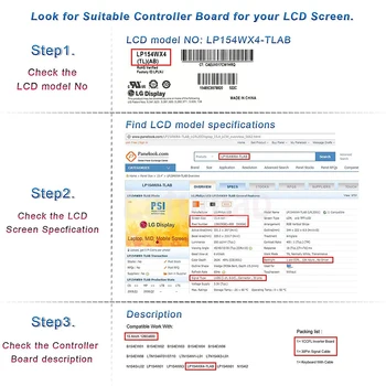 Latumab Controller Board for B133XW03 V1 / B133XW03 V3 / B133XW03 LVDS 13.3