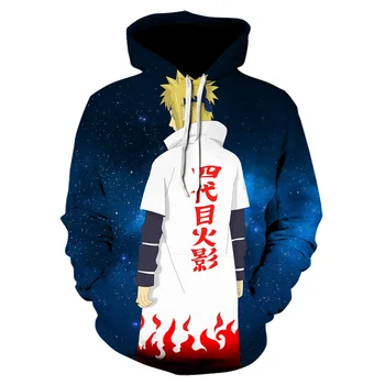 2021 Japan Anime Naruto Akatsuki Røde Sky 3D-Print hoodie sort harajuku hættetrøjer Casual Træningsdragt Cool Toppe, Mode Sweatshirt
