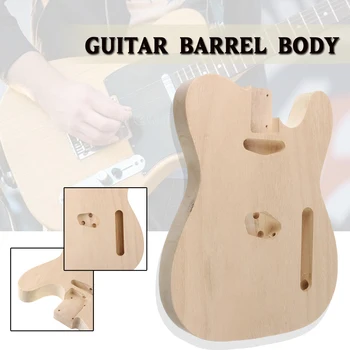 Poleret Ufærdige Træ Elektrisk Maple DIY Guitar Tønde Body Electric Guitar Tønde Maple Farve Fingerboard Sæt Guitar-Dele