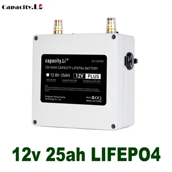 Kapacitet 12v 25ah lifepo4 genopladeligt lithium batteri med BMS usb batteri 20AH 30ah LiCoO2 Sende Oplader gratis fragt