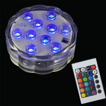 Vandtæt dykkede LED farve skiftende lampe aftagelig sugekop cup swimmingpool lavvandede akvarium, akvarium HOT badekar h