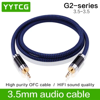 YYTCG G2 High Premium 3,5 mm til 3,5 mm Mandlige Udvidelsen Aux AUX-Kabel Til Bilens Højttaler Hovedtelefon iPhone Smartphone-lydkabel