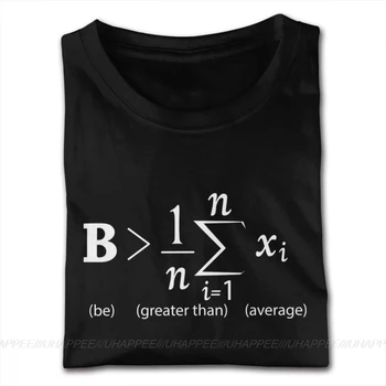 Matematik-Shirt Være Større End Den Gennemsnitlige T-Shirts Fyre Fitness-Shirts Mand Korte Ærmer Billige Pris Mærkevarer Tøj